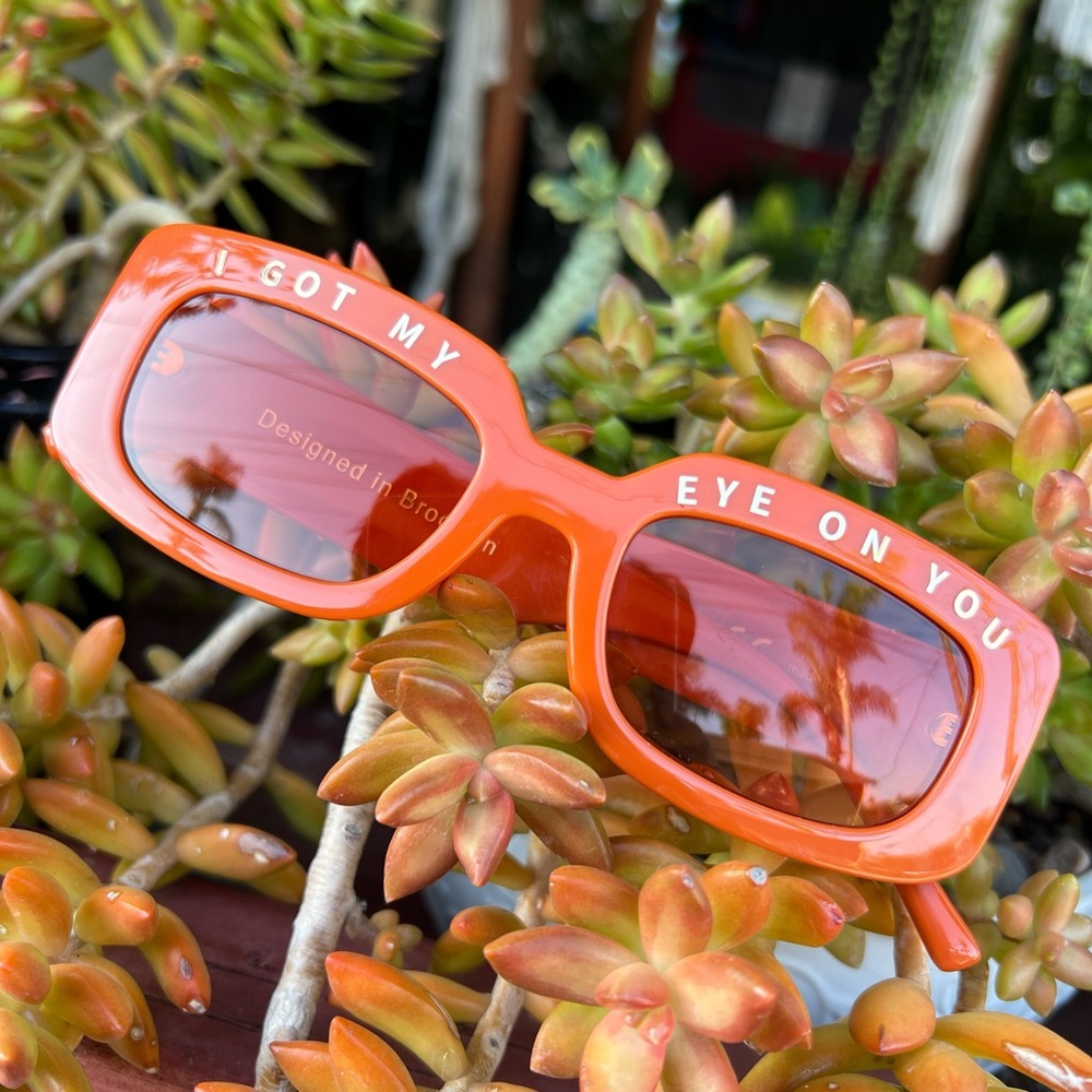 Orange INDY free people Sunglasses